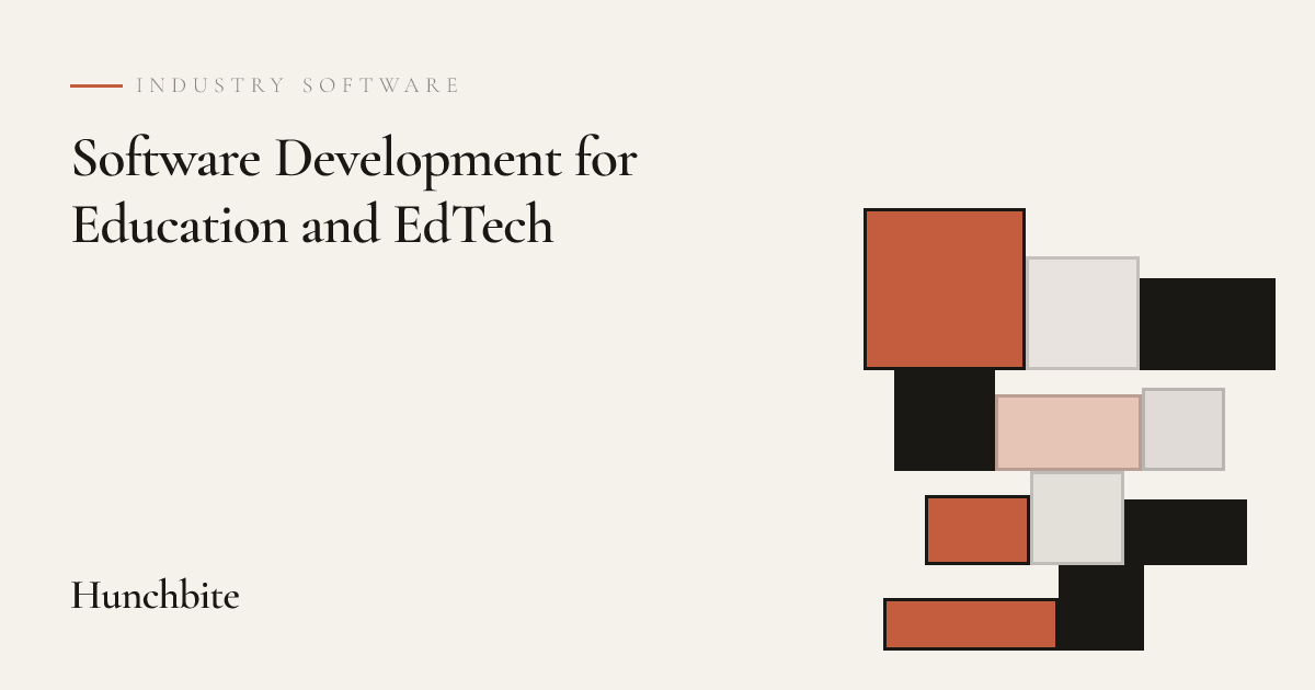 Software Development for Education and EdTech — Hunchbite